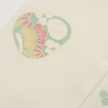 画像をギャラリービューアに読み込む, 【中古】上質 長襦袢 大小ダルマ 白 着物下 身丈120.5cm 裄丈64cm 正絹 和装 きもの J7-1
