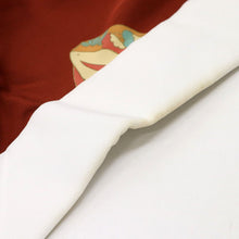 画像をギャラリービューアに読み込む, 【中古】上質 長襦袢 赤茶色 はんなりぽっくり 着物下 身丈121cm 裄丈63cm 正絹 和装 きもの J7-3
