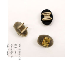 画像をギャラリービューアに読み込む, 【金箔入り ストーン帯留め】 帯飾り 三分紐 ハンドメイド 立体カット ラメ入り 夏着物 浴衣 カジュアル 帯どめ おびどめ 和装小物 日本製 大人 上品 かわいい
