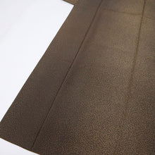 画像をギャラリービューアに読み込む, 【中古】長尺 小紋 大小霰のグラデーションのライン カジュアル 濃茶 身丈173cm 裄丈68cm 袷正絹着物 KC4-42
