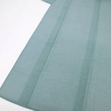 画像をギャラリービューアに読み込む, 【中古】夏着物『絽』江戸小紋 両面染 鮫×墨流し 青緑 カジュアル 無紋 身丈157.5cm 裄丈66cm 正絹 KG7-121
