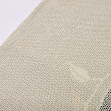 画像をギャラリービューアに読み込む, 【中古】長尺 単衣 塩沢お召 ゆるやか縦ライン植物 白グレー カジュアル 身丈168.5cm 裄丈68cm 単衣着物 KH6-4
