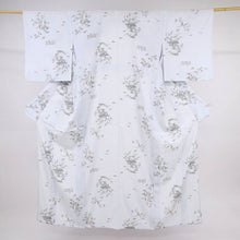 画像をギャラリービューアに読み込む, 【中古】長尺 洗える夏着物 絽 小紋 茶屋辻模様 カジュアル 淡い藤色 身丈164cm 裄丈66.5cm 化繊着物 KP6-13
