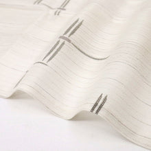 画像をギャラリービューアに読み込む, 【中古】洗える夏着物 小紋 かすれ縞にとんぼの舞姿 カジュアル 白 身丈157cm 裄丈61.5cm 化繊着物 KS7-41
