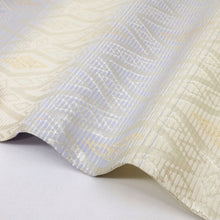 画像をギャラリービューアに読み込む, 【新品】お仕立て上り 夏の名古屋帯 西陣『佐々木染織』カジュアル 白 長さ372.5cm 帯巾30.5cm 正絹着物 NS8-9
