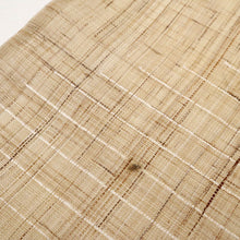 画像をギャラリービューアに読み込む, 【新品】夏の麻『長沙上布』名古屋帯 スクイ手織り 横段 カジュアル 生成り色 長さ378cm 帯巾30.5cm 着物 NY5-43
