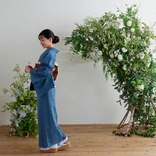 画像をギャラリービューアに読み込む, 洗える着物 阿波しじら【青鈍】No,56 13m 女性用 しじら織 夏着物 しま ゆかた 木綿 フルオーダー お仕立て 普段着 湯通し済み 着付け 着物 浴衣 和装 日本製 レディース
