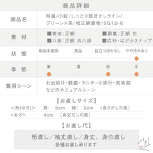 画像をギャラリービューアに読み込む, 【中古】特選 小紋 しっとり筋ぼかしライン カジュアル グリーン×茶 身丈158.5cm 裄丈63cm 和装きもの 袷正絹着物 SG12-6
