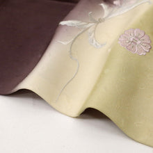 画像をギャラリービューアに読み込む, 【中古】豪華刺繍 付下げ 宝相華の花束模様 フォーマル 黒鳶色 紫 略礼装 身丈153.5cm 裄丈65cm 袷正絹着物 SP11-1 ssize
