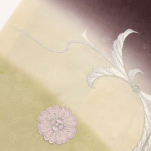 画像をギャラリービューアに読み込む, 【中古】豪華刺繍 付下げ 宝相華の花束模様 フォーマル 黒鳶色 紫 略礼装 身丈153.5cm 裄丈65cm 袷正絹着物 SP11-1 ssize
