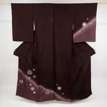 画像をギャラリービューアに読み込む, 【新品】仮絵羽 刺繍 付下げ 唐花宝相華模様 フォーマル 略礼装 無紋 ボルドー ワインレッド 和装きもの 袷正絹着物 SP2-9
