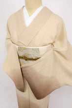 画像をギャラリービューアに読み込む, 【中古】長尺 夏着物 付下げ お召 ゆるやかよろけ織り セミフォーマル 背紋有 身丈167.5cm 裄丈64.5cm 正絹着物 SY6-3
