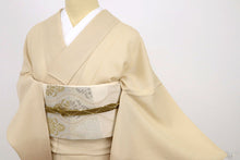 画像をギャラリービューアに読み込む, 【中古】長尺 夏着物 付下げ お召 ゆるやかよろけ織り セミフォーマル 背紋有 身丈167.5cm 裄丈64.5cm 正絹着物 SY6-3
