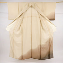 画像をギャラリービューアに読み込む, 【中古】長尺 夏着物 付下げ お召 ゆるやかよろけ織り セミフォーマル 背紋有 身丈167.5cm 裄丈64.5cm 正絹着物 SY6-3
