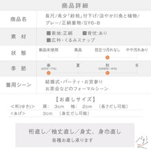 画像をギャラリービューアに読み込む, 【中古】長尺 希少『紗袷』付下げ 涼やか川魚と植物 グレー 身丈163.5cm 裄丈62.5cm 正絹着物 lsize トールサイズ［きものふりく］SY6-8
