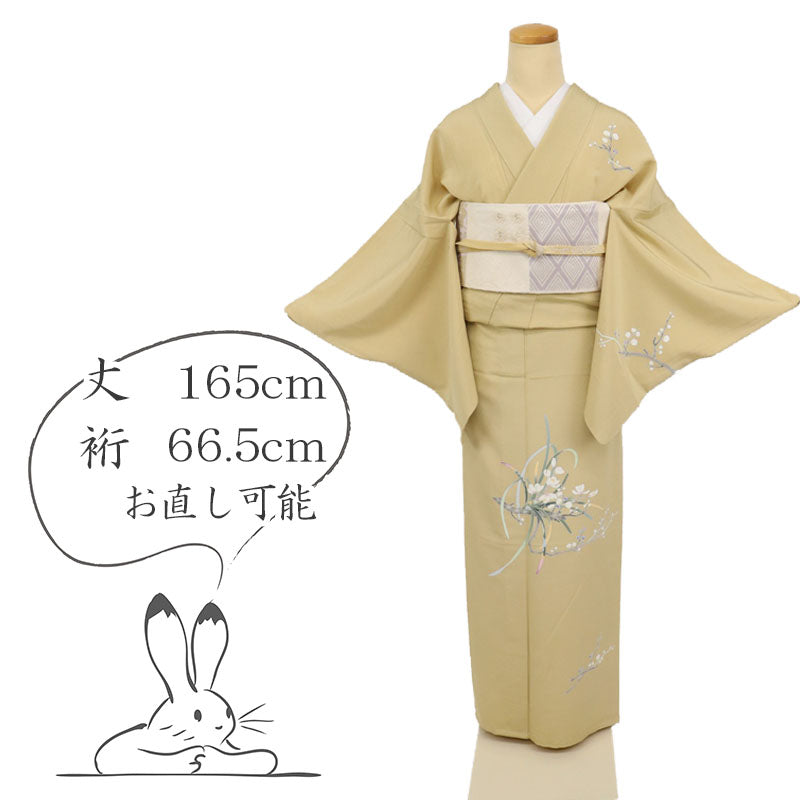 長尺 単衣 付下げ 作家物