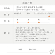 画像をギャラリービューアに読み込む, 浴衣反物 手しぼり 涼やか菊の花模様 濃紺ネイビー 木綿 長さ12.1m 反巾36cm カジュアル お仕立て可 夏着物 反24-283

