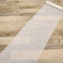 画像をギャラリービューアに読み込む, 麻襦袢 反物 夏の長襦袢『小千谷本麻紋紗』白 萩桔梗撫子 麻着物 長さ9.8m 反巾36cm お仕立て可 反24-300
