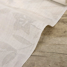 画像をギャラリービューアに読み込む, 麻襦袢 反物 夏の長襦袢『小千谷本麻紋紗』白 萩桔梗撫子 麻着物 長さ9.8m 反巾36cm お仕立て可 反24-300
