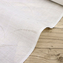 画像をギャラリービューアに読み込む, 麻襦袢 反物 夏の長襦袢『小千谷本麻織紋紗』白 露芝稲穂地紋 麻着物 反巾35cm お仕立て可 反24-304
