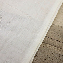 画像をギャラリービューアに読み込む, 反物 夏の紋紗 長襦袢 白 花の地紋 着物下 麻×化繊 交織 反巾36cm お仕立て可 反25-153
