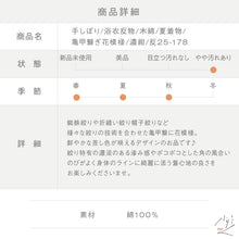 画像をギャラリービューアに読み込む, 手しぼり 浴衣反物 亀甲繋ぎ花模様 濃紺 木綿 反巾36cm カジュアル お仕立可 夏着物 反25-178
