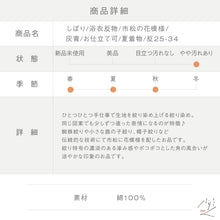 画像をギャラリービューアに読み込む, しぼり 浴衣反物 市松の花模様 灰青 木綿 反巾36cm カジュアル お仕立可 夏着物 反25-34
