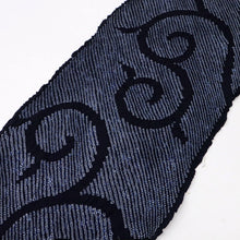 画像をギャラリービューアに読み込む, 手しぼり 浴衣反物 唐草模様総鹿の子絞り 紺 木綿 カジュアル 夏着物 お仕立て可 和装 絞り きもの 反25-54
