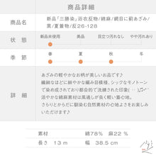 画像をギャラリービューアに読み込む, 【新品】『三勝染』浴衣反物 網目に薊あざみ 黒 綿麻 夏着物 長さ13m 反巾38.5cm［きものふりく］反26-128
