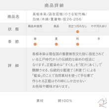 画像をギャラリービューアに読み込む, 浴衣反物 訳あり長板本染 小さな松竹梅 白地 木綿 夏着物 反巾35cm お仕立可［きものふりく］反26-256【古反】
