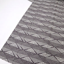 画像をギャラリービューアに読み込む, 【中古】長尺 単衣 紬 横段に菱と松川菱 グレー紅消鼠色 カジュアル 身丈170.5cm 裄丈63.5cm 単衣着物 TH6-2
