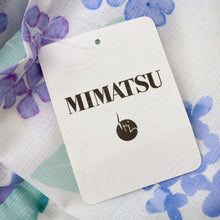 画像をギャラリービューアに読み込む, 【新品】洗える 浴衣 長尺 あじさいの花模様 白 化繊 ポリエステル 身丈170.5cm 裄丈67cm 化繊着物 US5-3
