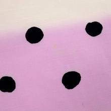 画像をギャラリービューアに読み込む, 【中古】長尺 ブランド浴衣『ツモリチサト』横段柄 カジュアル ピンク系 身丈167cm 裄丈67.5cm 木綿着物 US7-14
