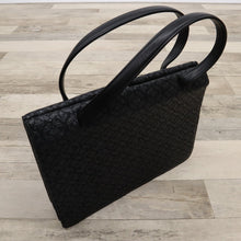 画像をギャラリービューアに読み込む, 【中古】印傳屋 和装バッグ 黒鹿革×黒漆 花雲菱風 冠婚葬祭 着物に合わせ z4-39
