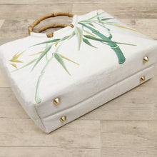 画像をギャラリービューアに読み込む, 【未使用品】和装バッグ ホワイト 刺繍 竹と笹の葉 バンブー竹ハンドル 白 着物に合わせ z7-15 リサイクル着物 訪問着 付下げ 結婚式 披露宴 パーティ 式典 祝事 お宮参り リユース 古着 アウトレット
